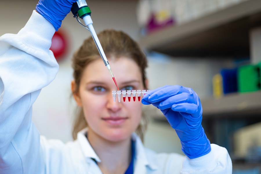 Research in lab